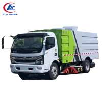 Dongfeng 5 Ton street sweeper vacuum road sweeper truck with 4 rotating brushes